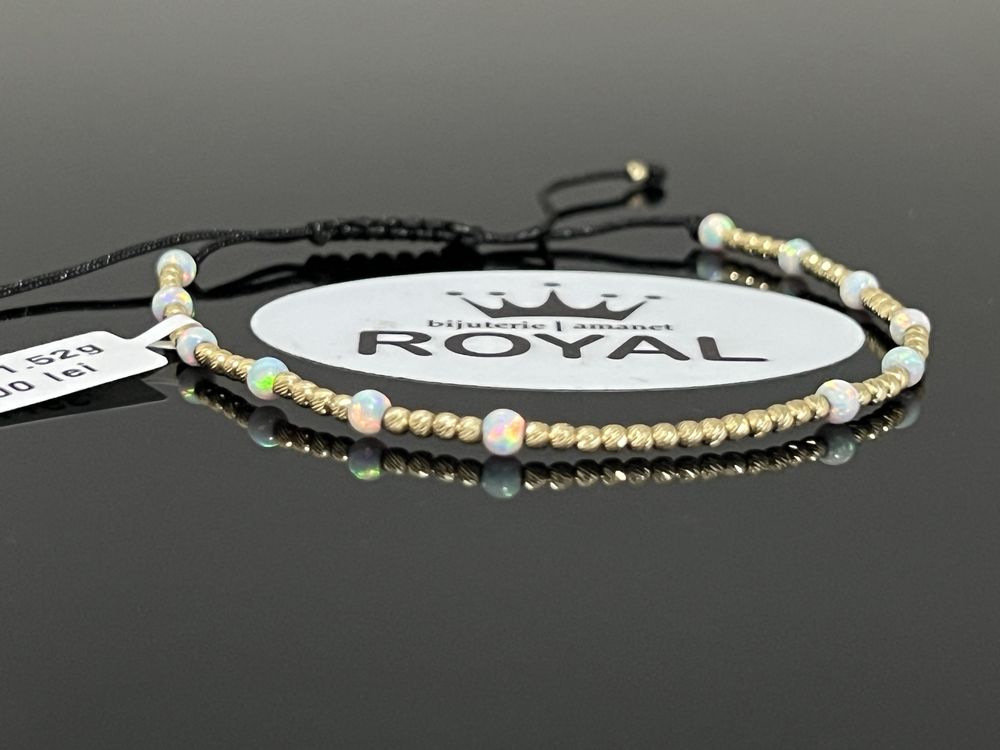Bijuteria Royal CB : Bratara snur bile aur 14k 1,52 grame