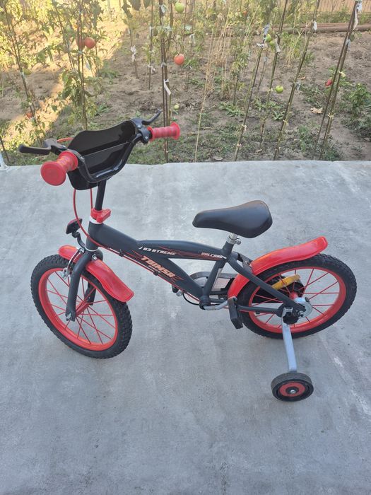 Bicicletă copii Vulcano 03 cu roți ajutătoare 14”