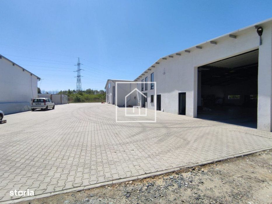 Hala industriala 540 mp cu acces TIR curte 750 mp acces Autostrada