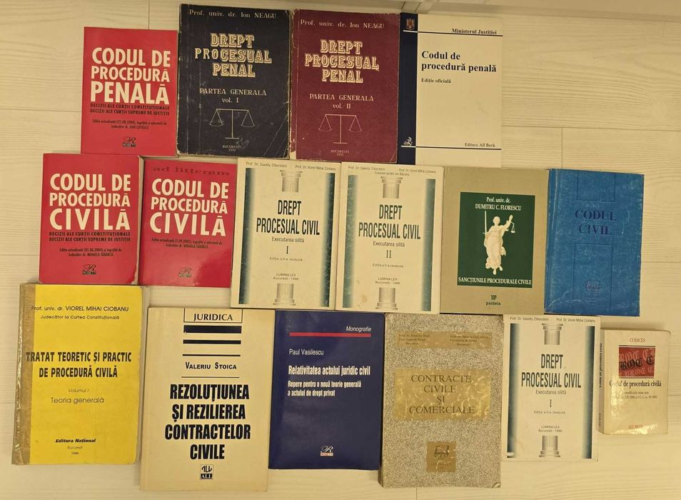 Cărți drept comercial, penal, civil, dreptul muncii, codul juristului