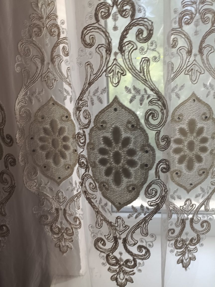 Продам тюль со шторами