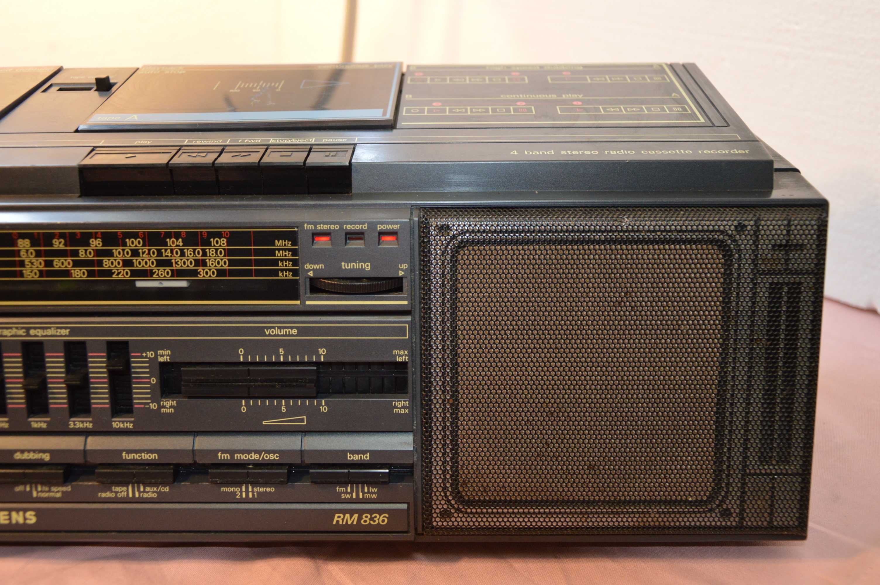 Radiocasetofon Boombox SIEMENS RM 836