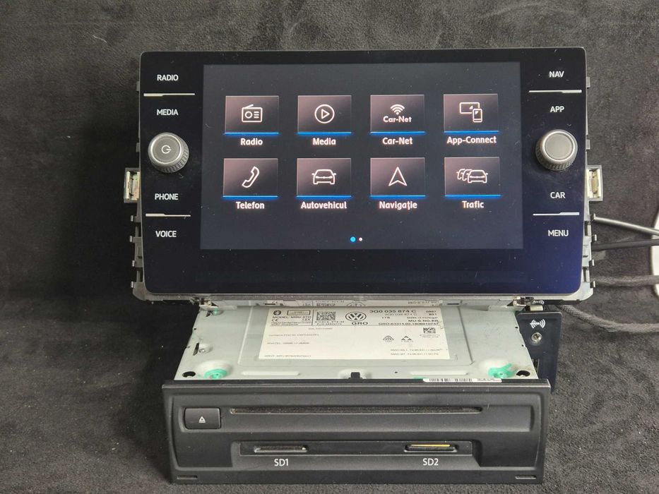 Pachet Navigație Originală MIB2 Display 8 Inch VW Passat B8 & Golf 7