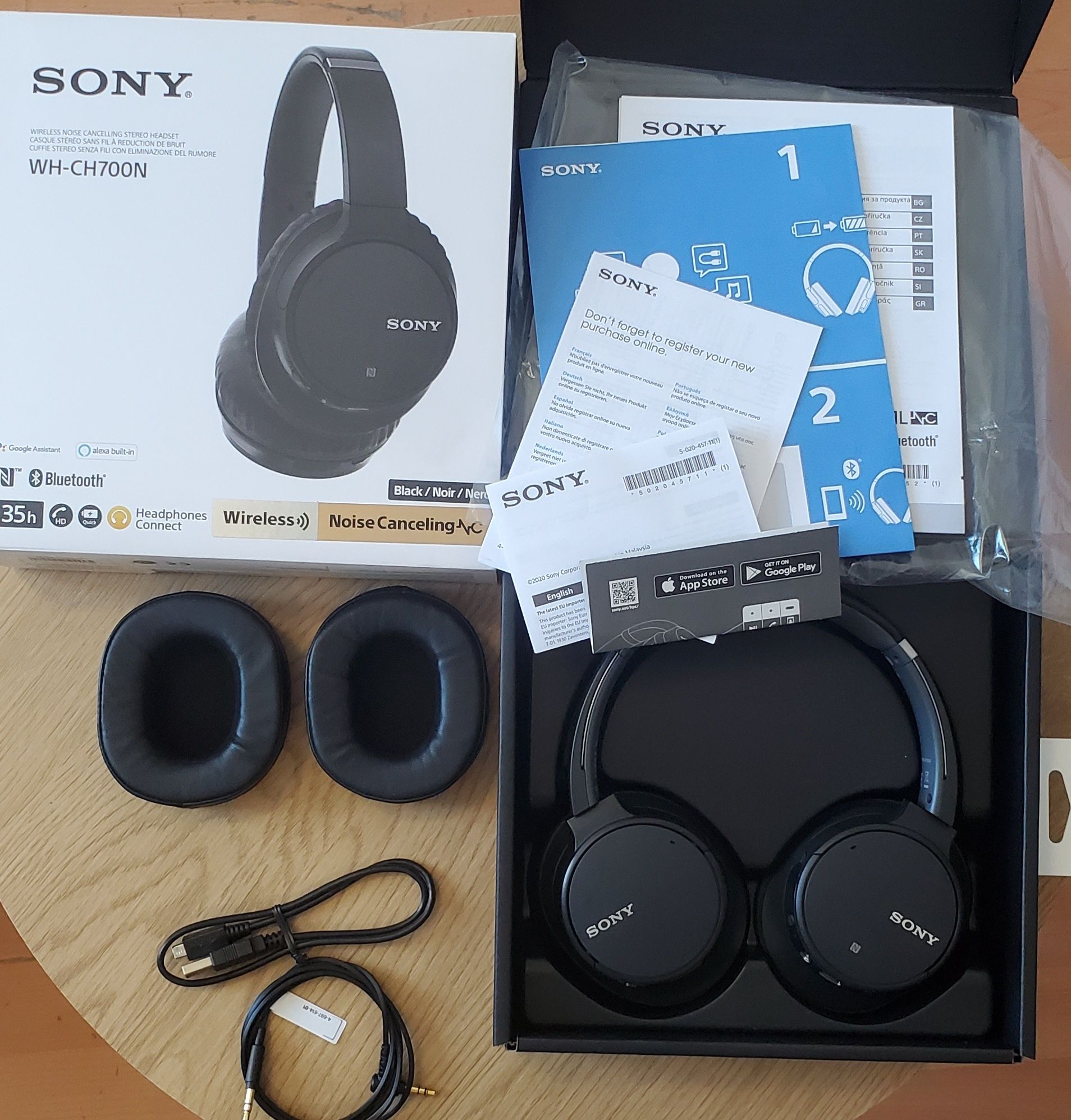 Хедсет: Sony WH-CH700N BT - Черни