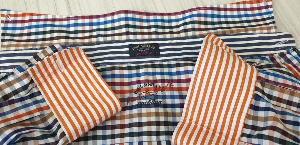 Paul & Shark  Cotton Mens Size 41 M - L ОРИГИНАЛ! Мъжка Риза!