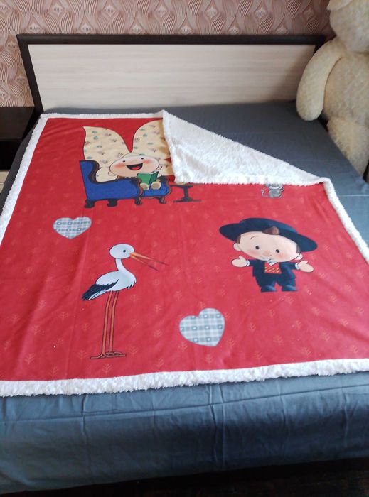 Шерпа одеяло с еко вълна 6