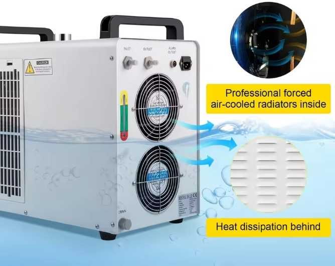Чисто нов чилър охладител CW5200 chiller за лазерна машина или CNC