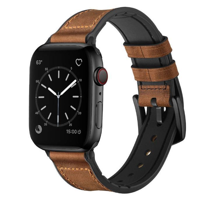 Curea de piele ceas Apple Watch 6 5 4 3 2 1 42 / 44mm - maro