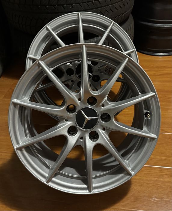 4 jante originale mercedes c class w204 5x112 merg si pe vw audi pe 16