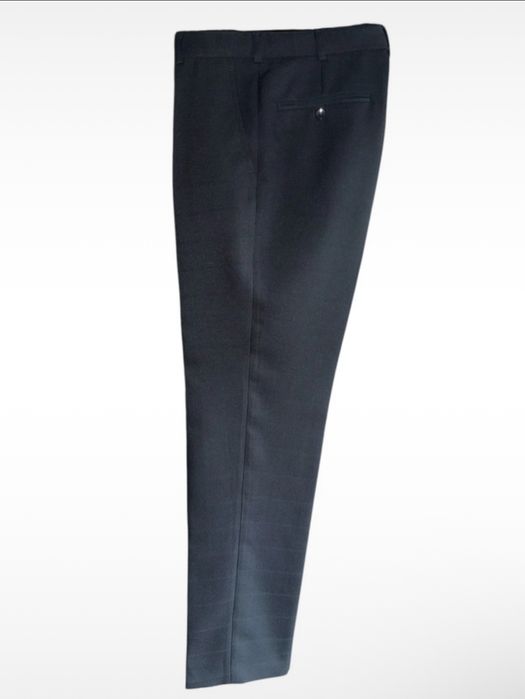 Pantaloni de costum gri inchis