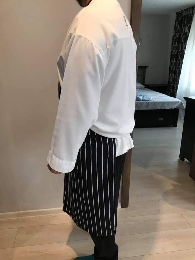 Tunica Bucatar Sort Uniforma Pantaloni Chef Pizzer costum bucatar