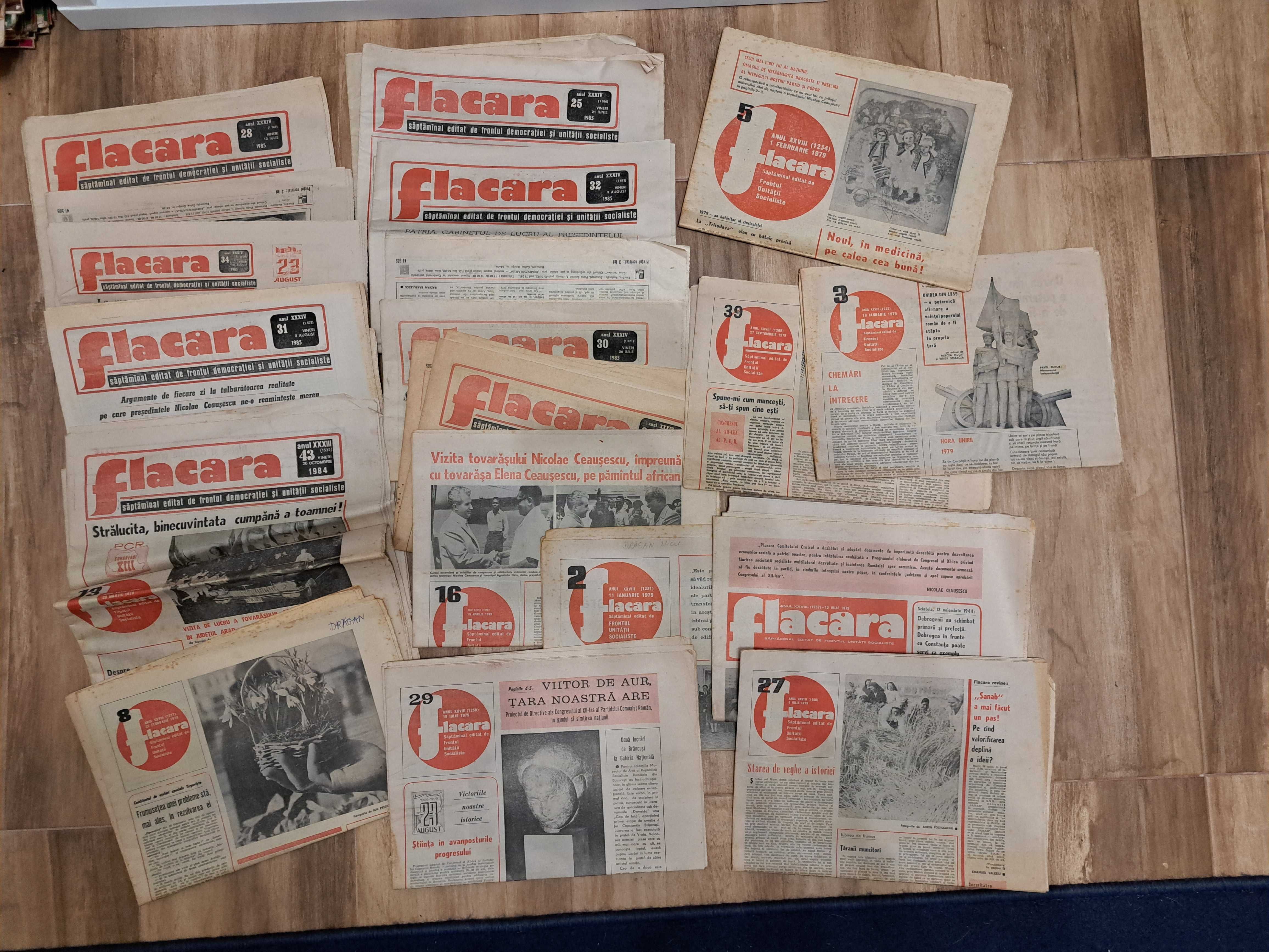 Lot ziare Flacara 1979-1985