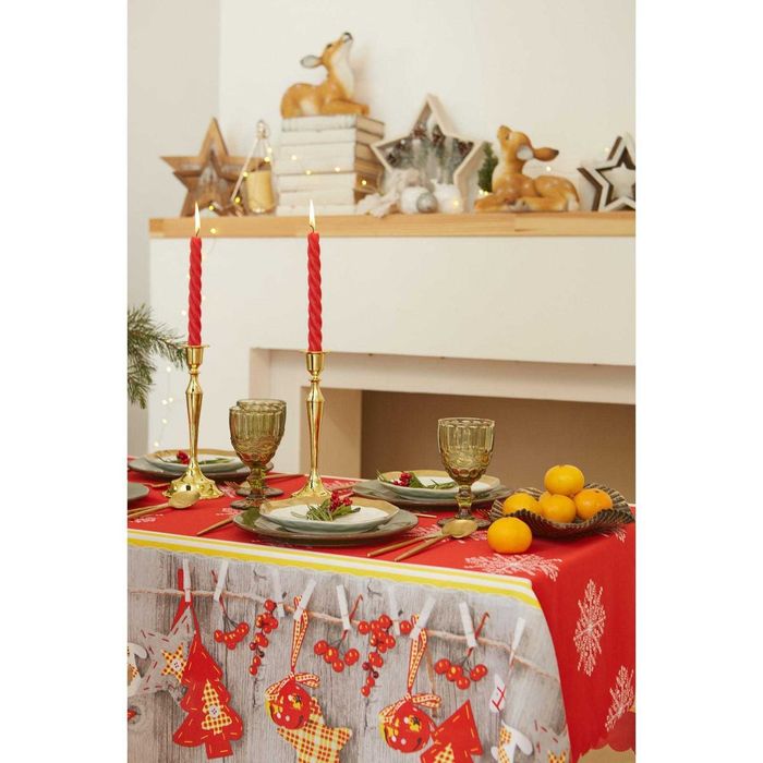 Новогодняя скатерть «Домашний уют» 145×220 см и 145×260см.