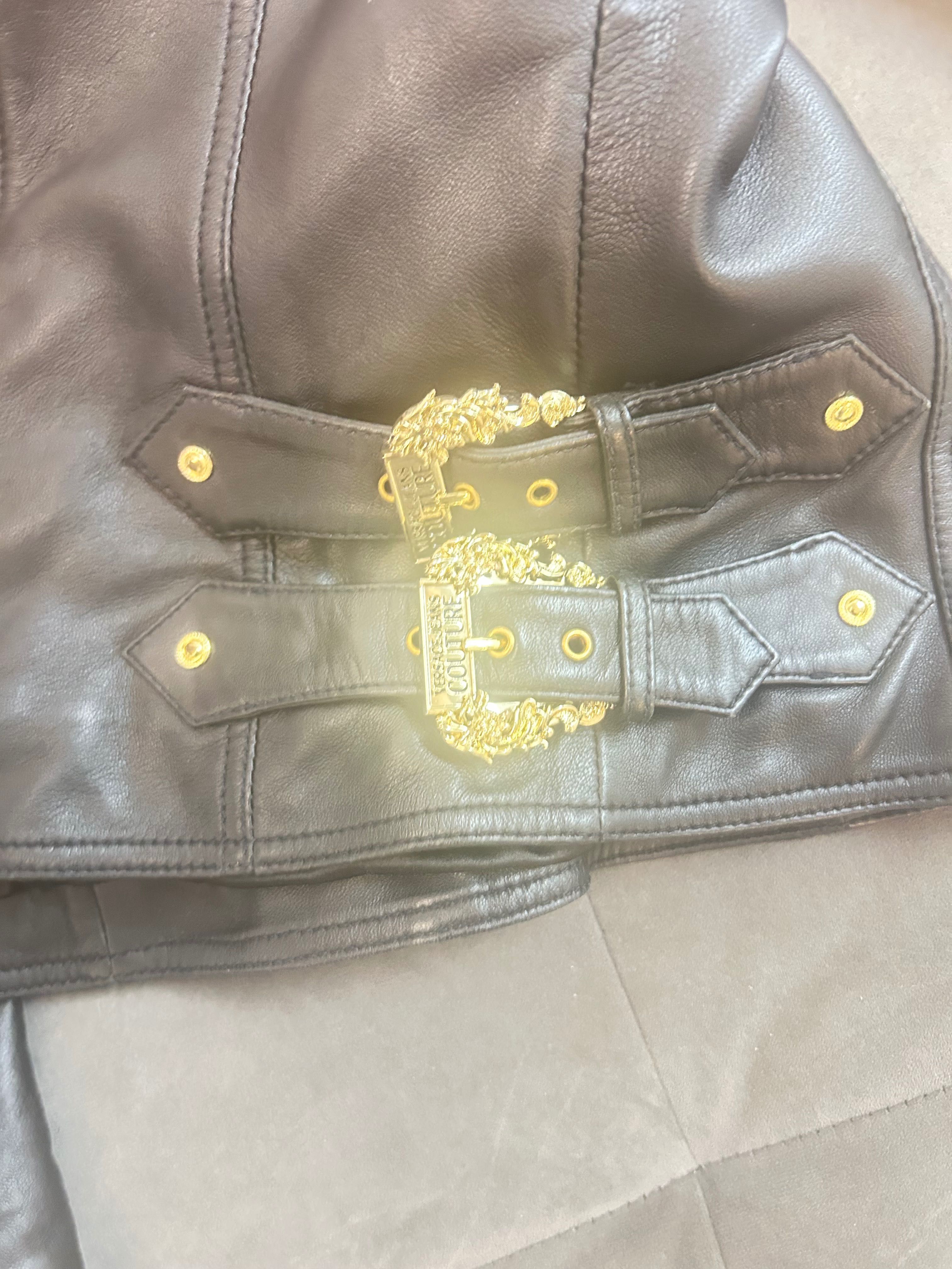 Geacă din piele Damă Versace Couture