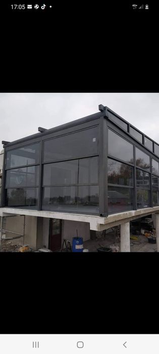 Producem orice tip de pergola , închidere în sticla . Vindem în rate .