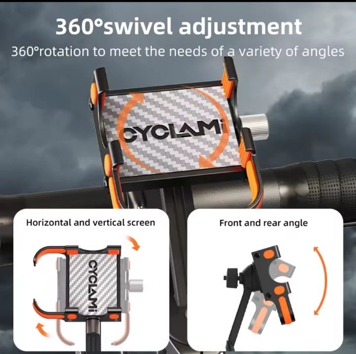 Suport aluminiu telefon oglinda motocicletă motor scuter atv Cyclami