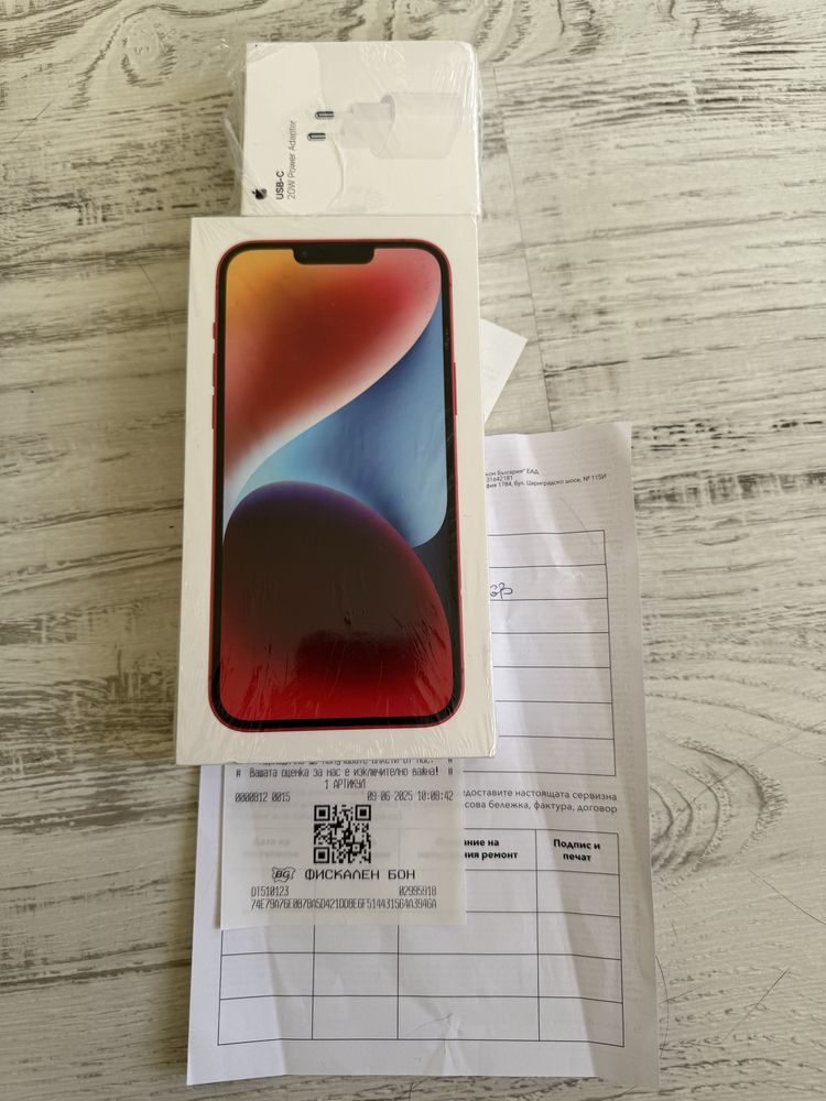 НОВ Iphone 14 Plus 128GB 5G Red 24м. ГАРАНЦИЯ ПОДАРЪК