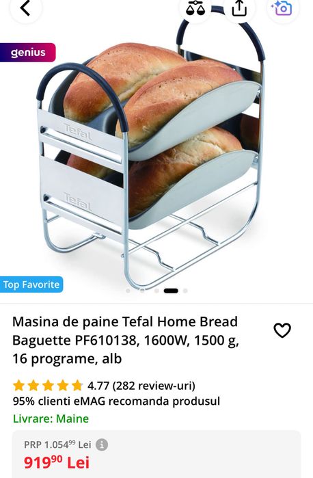 Masina de paine Tefal