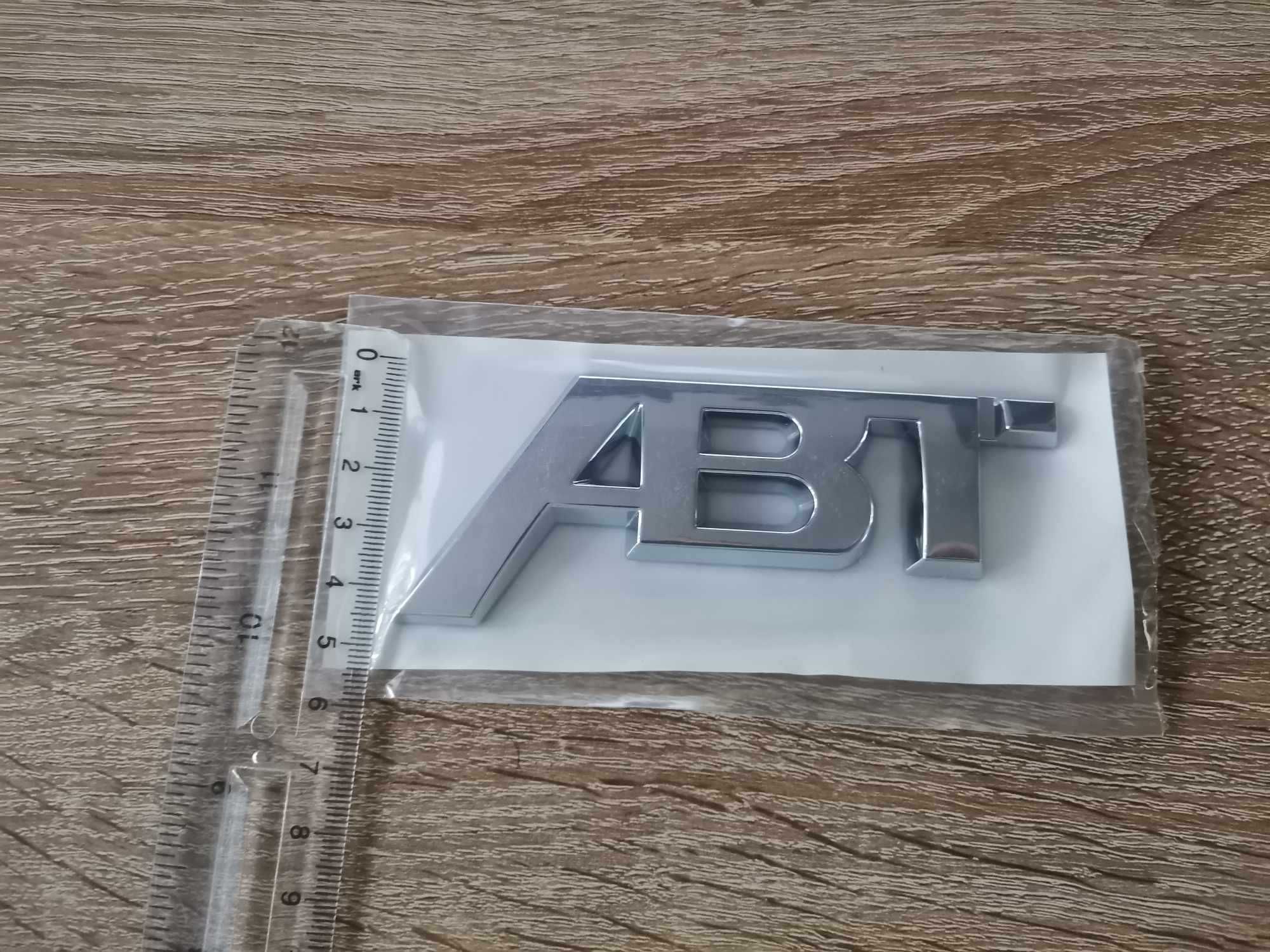 Audi ABT сребриста емблема голям размер