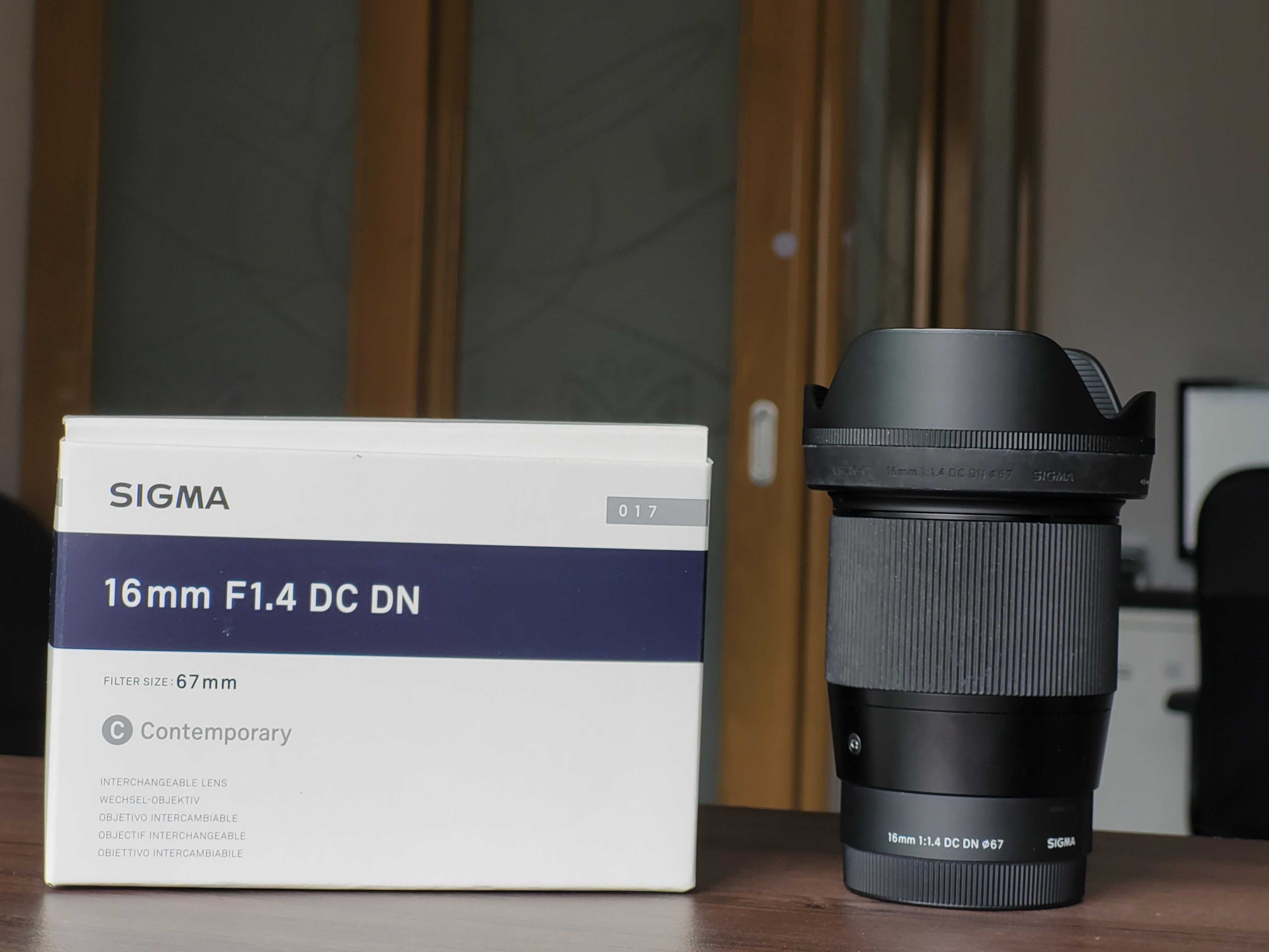 Obiectiv Sigma 16mm F1.4 DC DN pentru SONY E