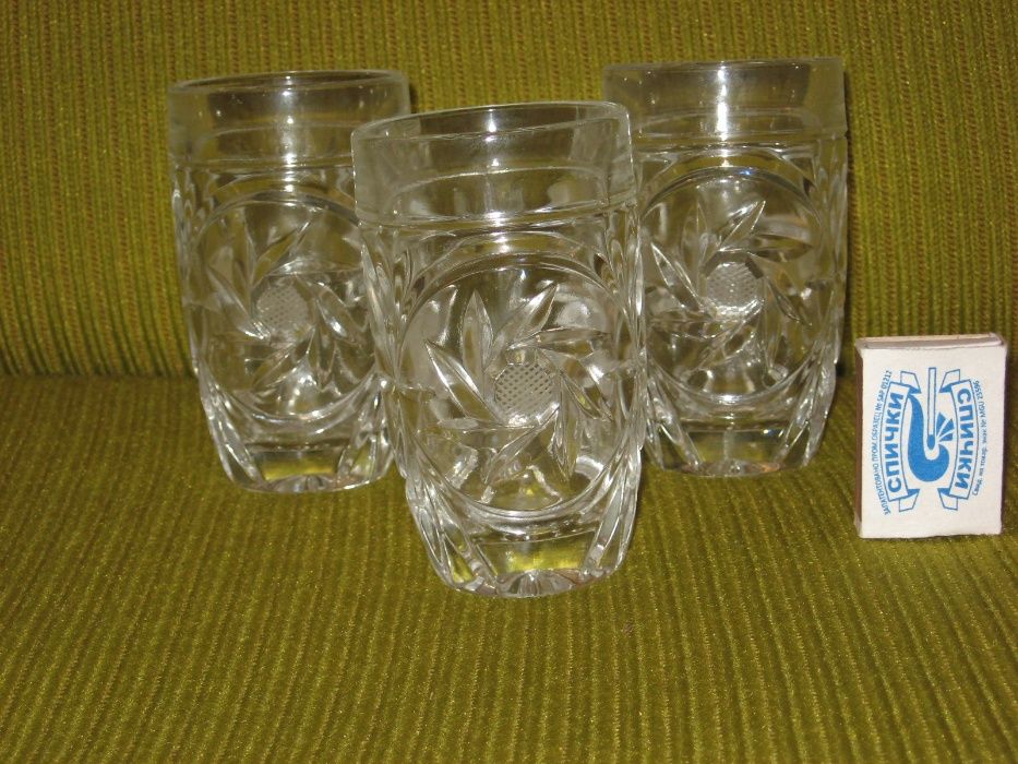 Советские хрустальные стаканы. 6 штук.