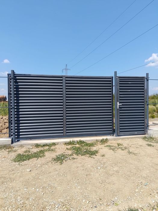 Garduri din sipca metalica, panou tip jaluzele, tabla, plasa si BCA