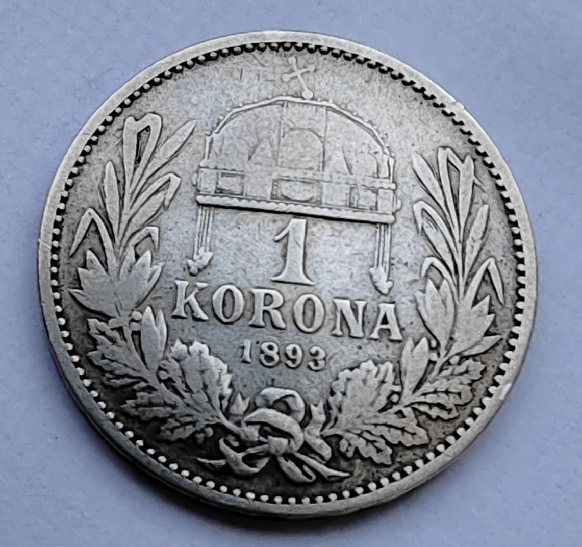 1 korona 1893 argint