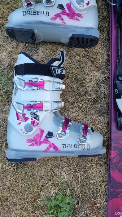 Детски ски Salomon 110см, обувки 21.5, щеки