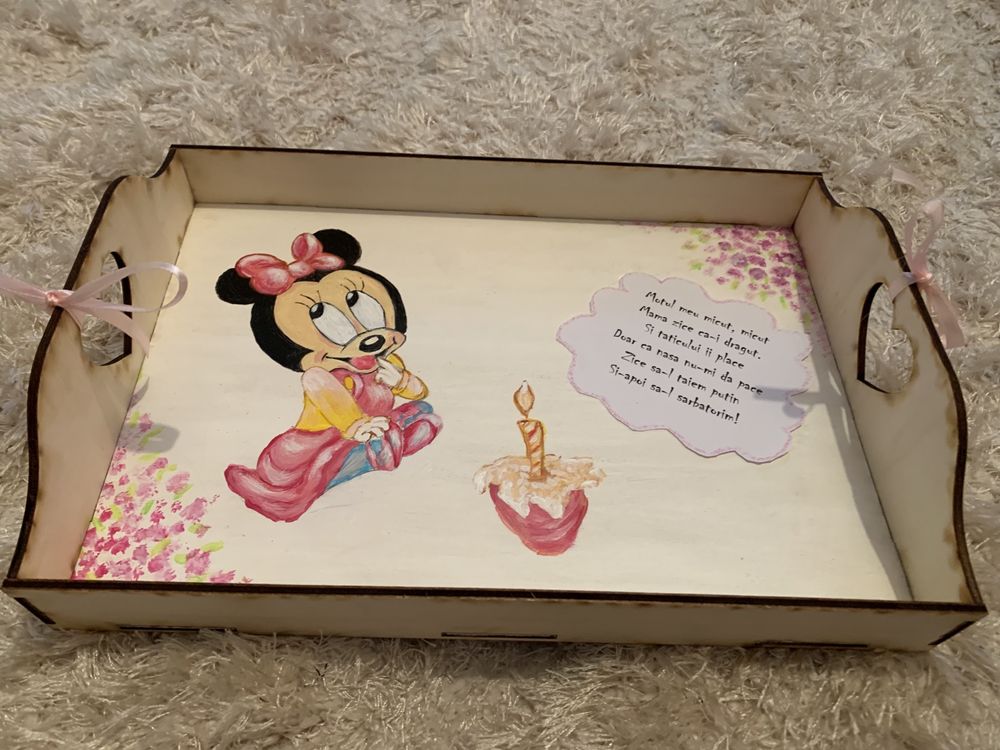 Set Tavita Mot fetita, tematica Minnie, Personalizata