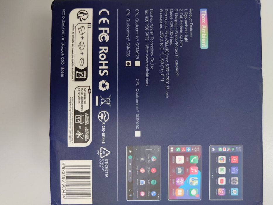 Carlinkit TBOX Ambient/Android auto/Apple carplay