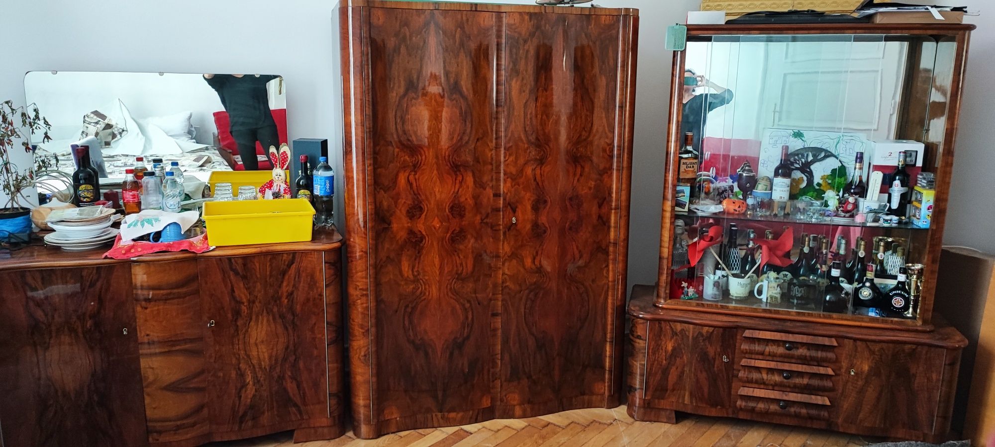 Mobilier vintage lemn masiv NUC