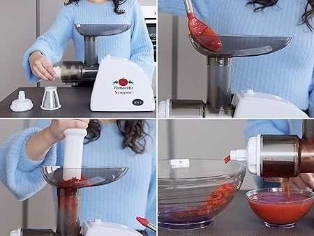 BEPER BP.720 Електрическа преса и филтър за домати, бяла, 300 W