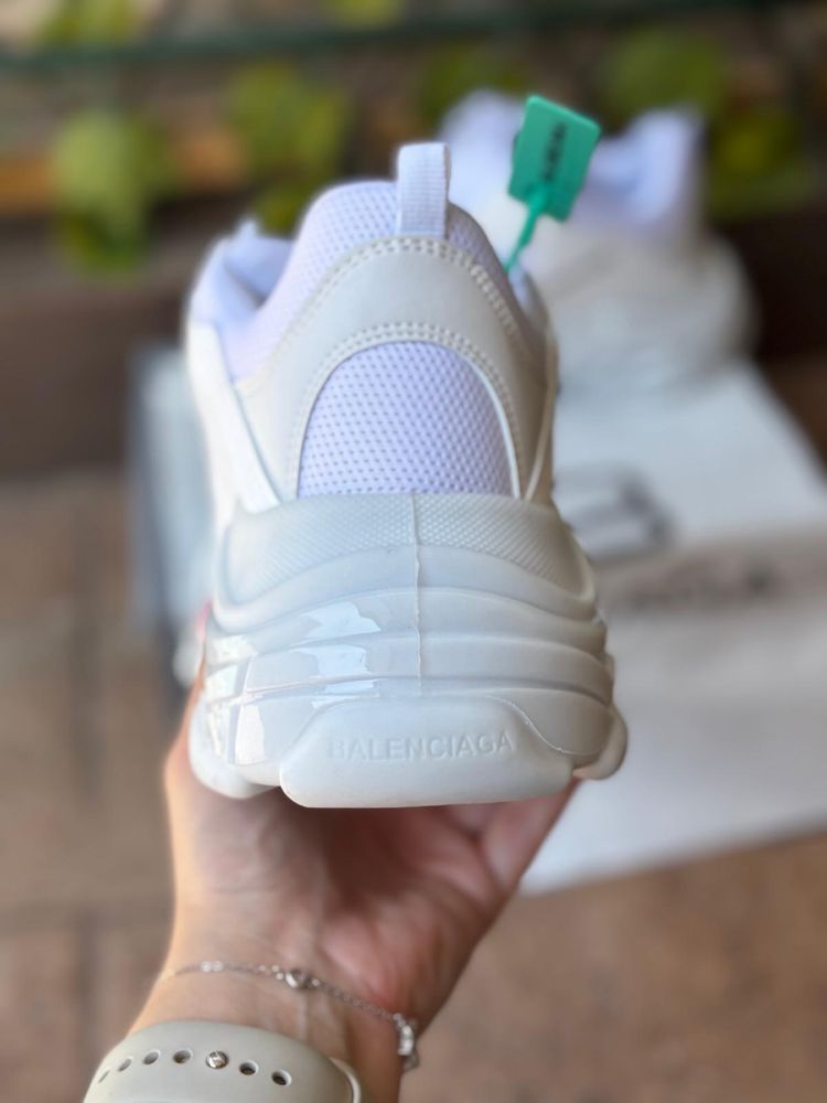 Adidasi Balenciaga Triple S alb Premium