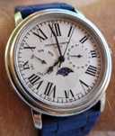 Ceas Frederique Constant Moonphase Automatic, Revizie 2025,Curea Ruber