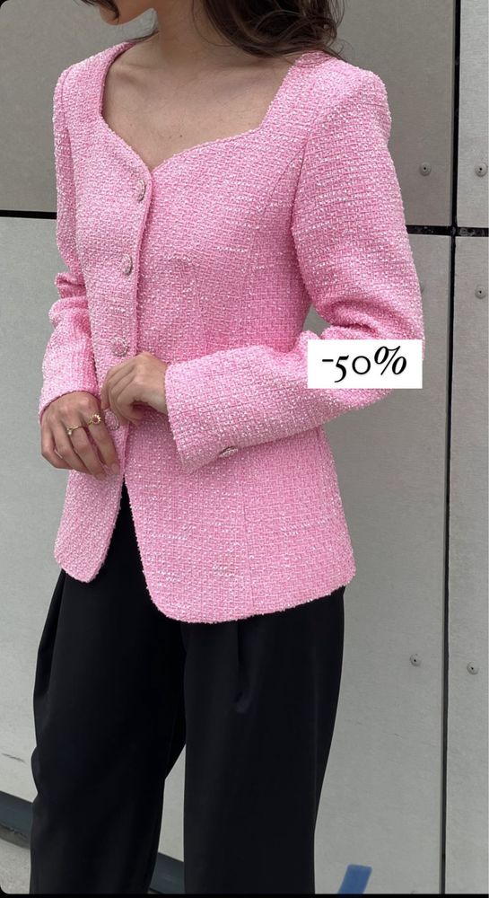 Продам твидовый пиджак корейского бренда