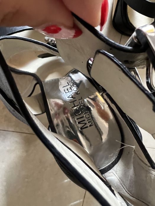 Michael Kors Lucinda черни сандали на ток