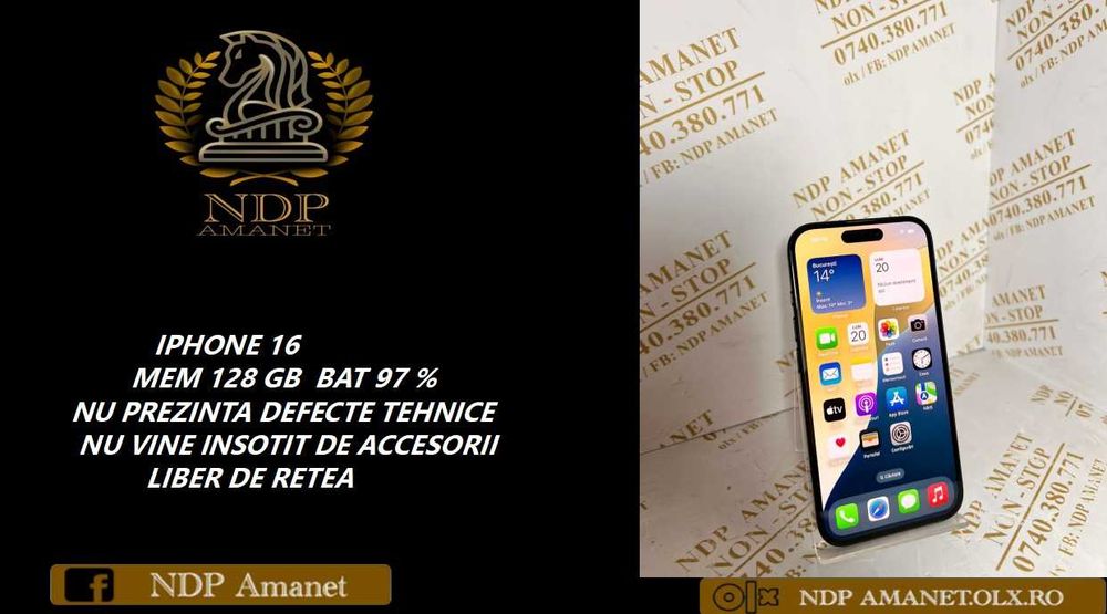 NDP Amanet Calea Mosilor 298   IPHONE 16 (42943)