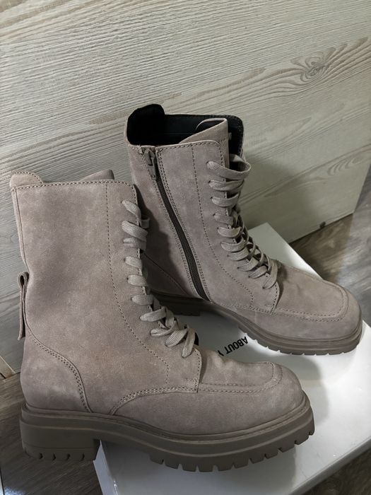 Дамски боти -Велур!