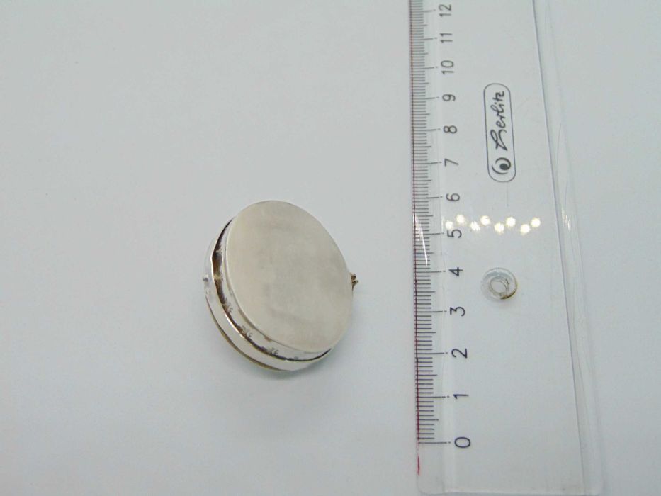 Cutiuta amerindiana din argint cu turcoaz