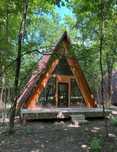 Cabane tip A frem din lemn