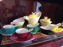 Seturi de cescute cafea din ceramica, porțelan și crosetate