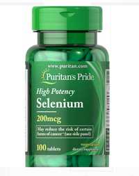 Selenium (Селен) Puritan's Pride 200 mcg 100таб. Витамины из Америки