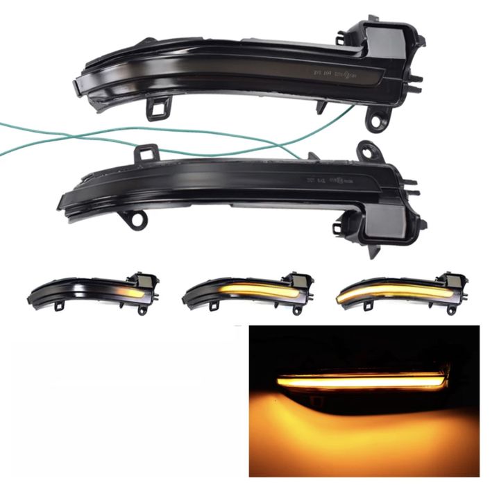 Set semnalizari semnal oglinda negre dinamice Bmw F30 F32 F20 X1 E84