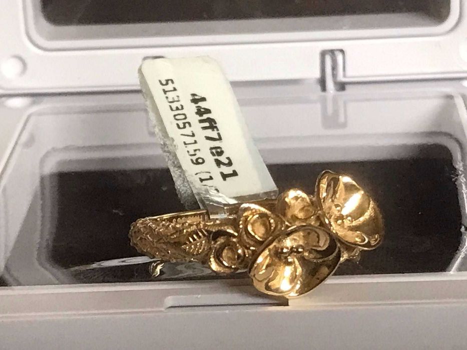 Inel nou aur 14k-lucrat pe comanda
