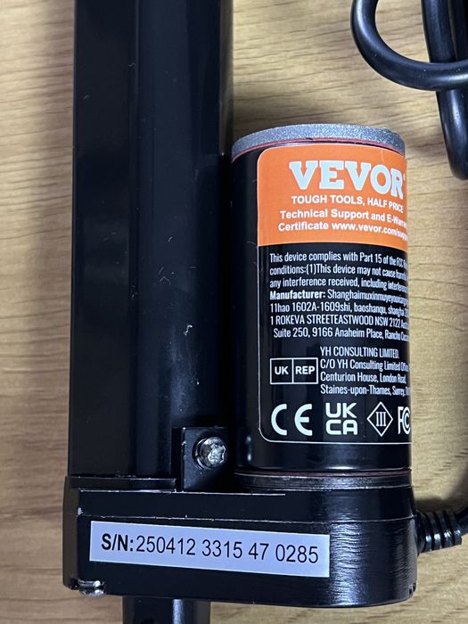 Actuator liniar 12V, cursa de 500mm,forta impingere/tragere 1000N