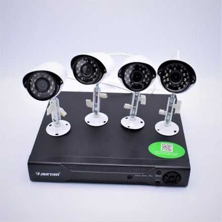 Kit de supraveghere cu 4 camere FULL CCTV, interior/exterior , JORTAN