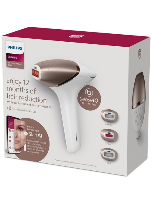 Epilator IPL Philips Lumea Seria 9900 BRI973/00, Senzor Smartskin, teh
