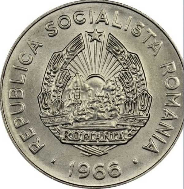 Moneda 25 Bani Republica Socialista Romania 1966