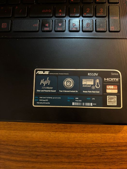 Laptop Asus R510V