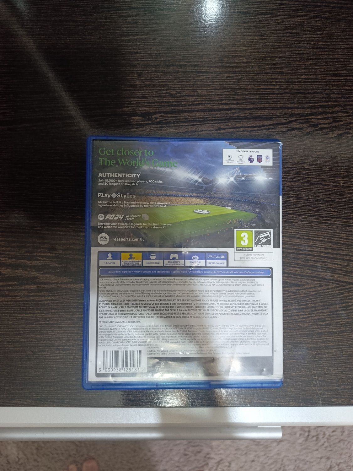 Диск FC24 для PlayStation 4